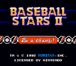 File:Baseball Stars II Title.png